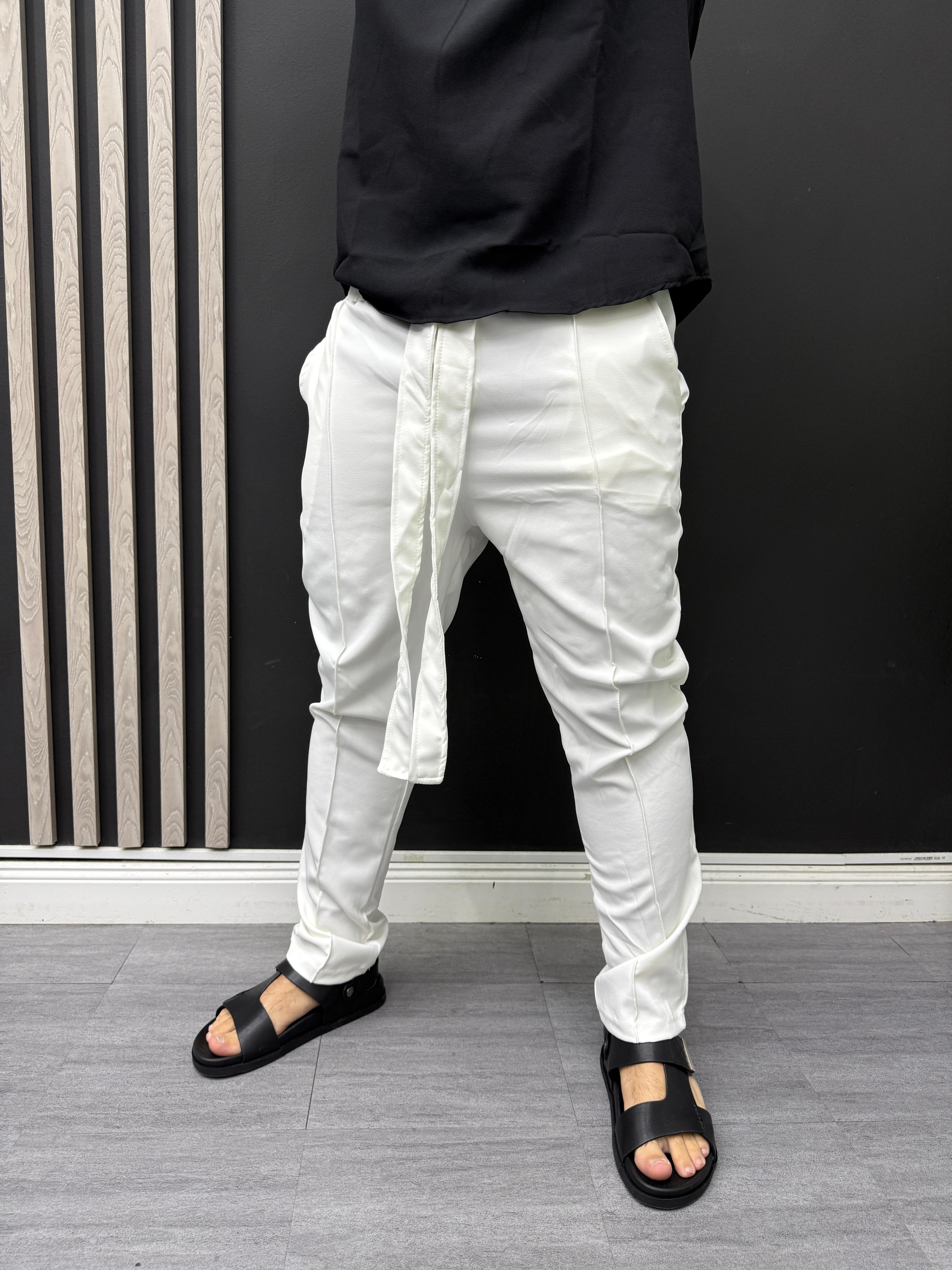 ⚪Pantaloni White Prestige⚪