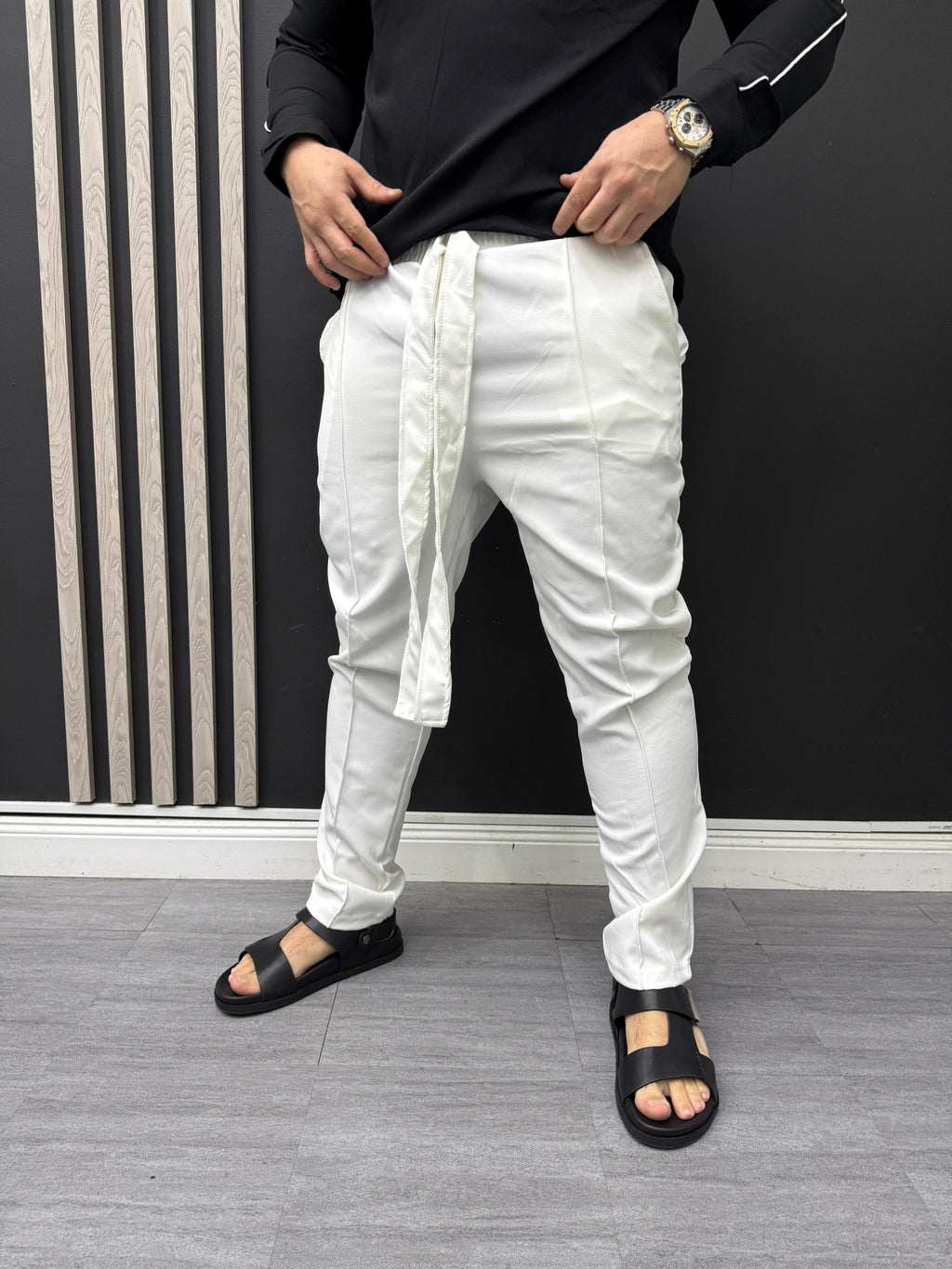 ⚪Pantaloni White Prestige⚪