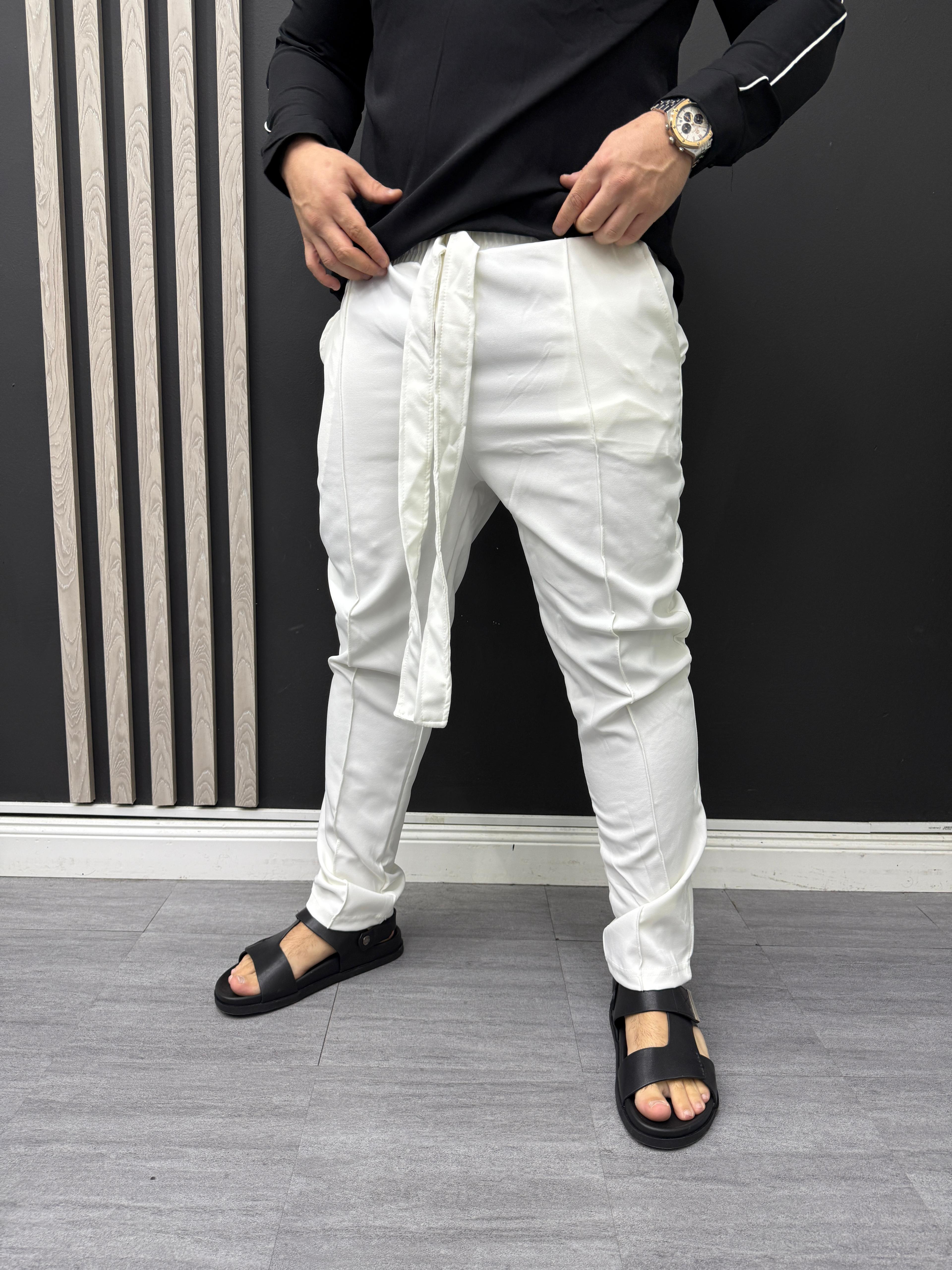 ⚪Pantaloni White Prestige⚪